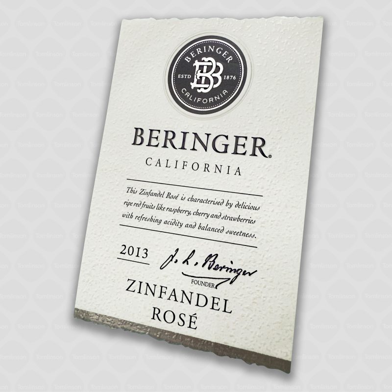 Beringer California label