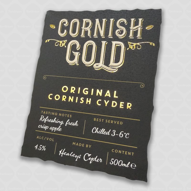 Cornish Gold Cyder label
