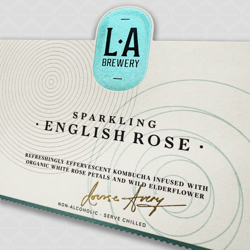 L A Brewery Sparkling English Rose label