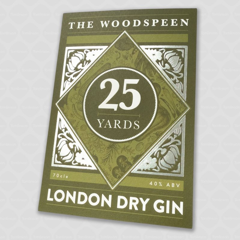 The Woodspeen London Dry Gin label