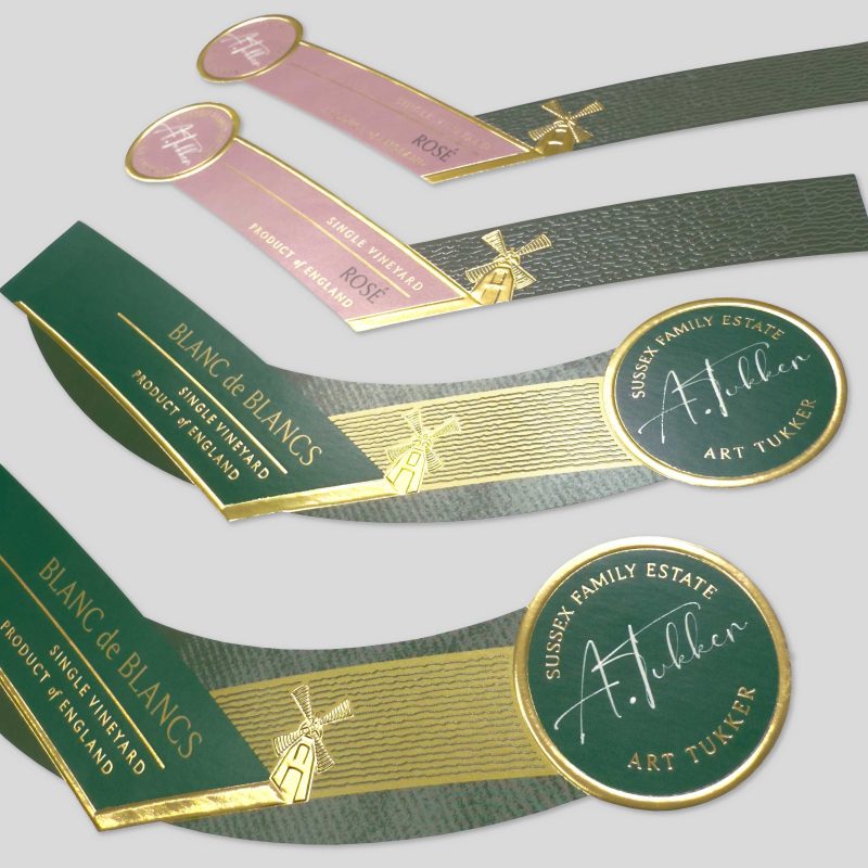 Tinwood Estate neck labels