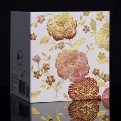 Embossed and foiled greeting card