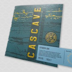 Cascave Stormy Gin label