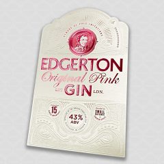 Edgerton Pink Gin label