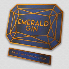 Emerald Gin label