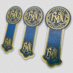 Forget Me Not Botanical Gin cap labels
