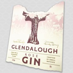 Glendalough Rose Gin label