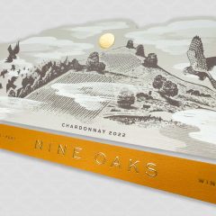 Nine Oaks Chardonnay labels