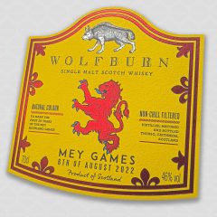Wolfburn Mey Games label