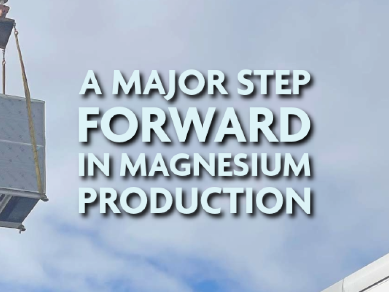 A Major Step Forward in Magnesium Production